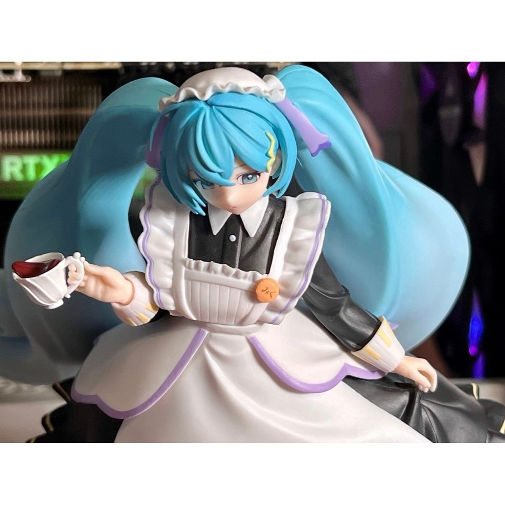 SEGA Hatsune Miku SPM Figure Cafe Maid Ver Blue Excellent Anime Collectible - Picture 3 of 6